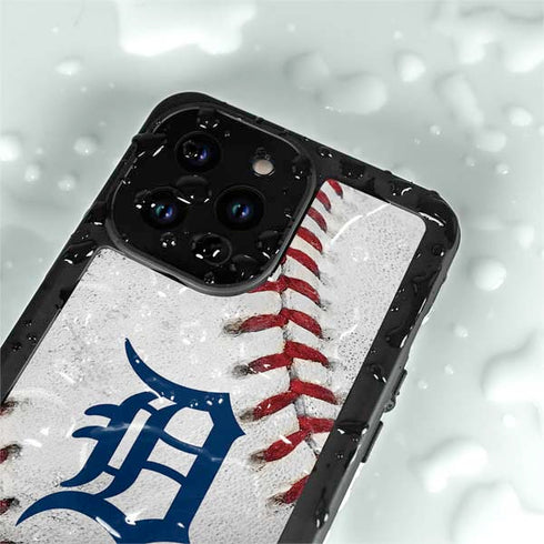 MLB Detroit Tigers Game Ball iPhone 15 Pro Waterproof Case